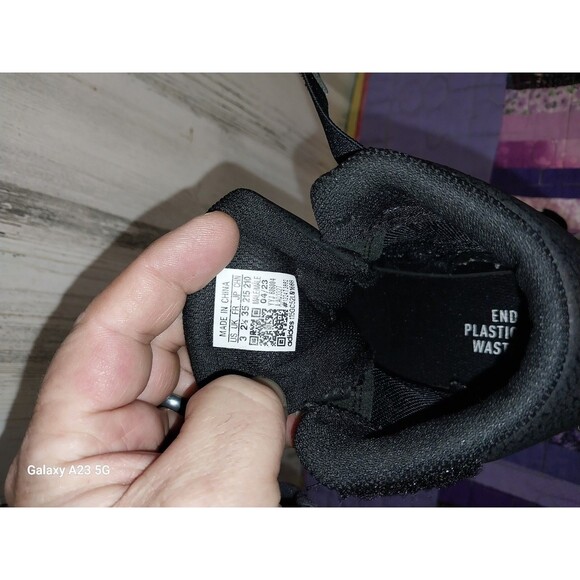 ADIDAS HVC 2 Wrestling Shoes SIZE 3 BLACK/WHITE Youth Kids - Picture 3 of 8